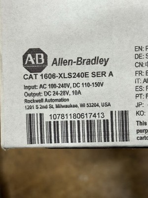 Allen Bradley 1606-XLS240E Bulletin 1606 DC Power Supply Brand New In Box