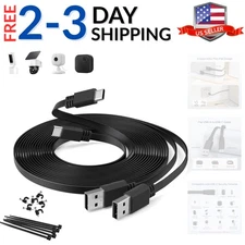 USB A to USB C Cable 20FT 2Pack,Extra Long Flat USB C Extension Charging Powe...