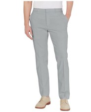 Tommy Hilfiger Mens Modern fit Dress Pants 36 / 32 Grey Solid Stretch