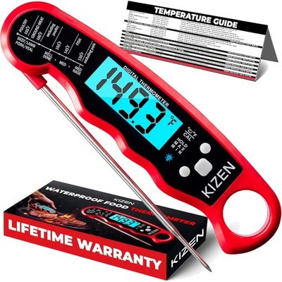 Instant Read Digital Meat Thermometer - Waterproof, Fast & Accurate Cooking Tool
