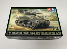 Tamiya 1/48 US Medium Tank M4A1 Sherman w/ di...
