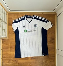 West Bromwich Albion Home football shirt 2014/2015 Jersey Adidas Soccer Size XXL