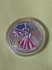 1999 Beautifully Painted/Sticker American Silver Eagle 1 Oz. .999 Fine