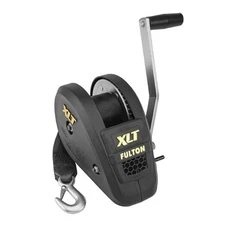  142314 XLT Boat Trailer Winch with 20 Foot Winch Strap with Hook, 1800 lbs.