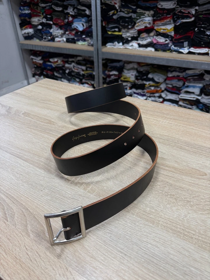 🇯🇵 Yohji Yamamoto 皮带 Cuir 皮革日本制造罕见复古 — 第 4/4 张图片