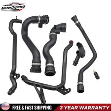 7pcs For Bmw E46 323 325 328 330 New Expansion Tank Coolant Radiator Hose Kit
