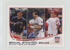 2013 Topps Mini League Leaders Ryan Braun Giancarlo Stanton Jay Bruce #246 00jz