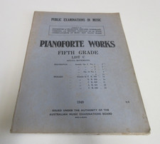 Pianoforte Works - Fifth Grade - Australian Music Examinations - 40 Pages - 1949