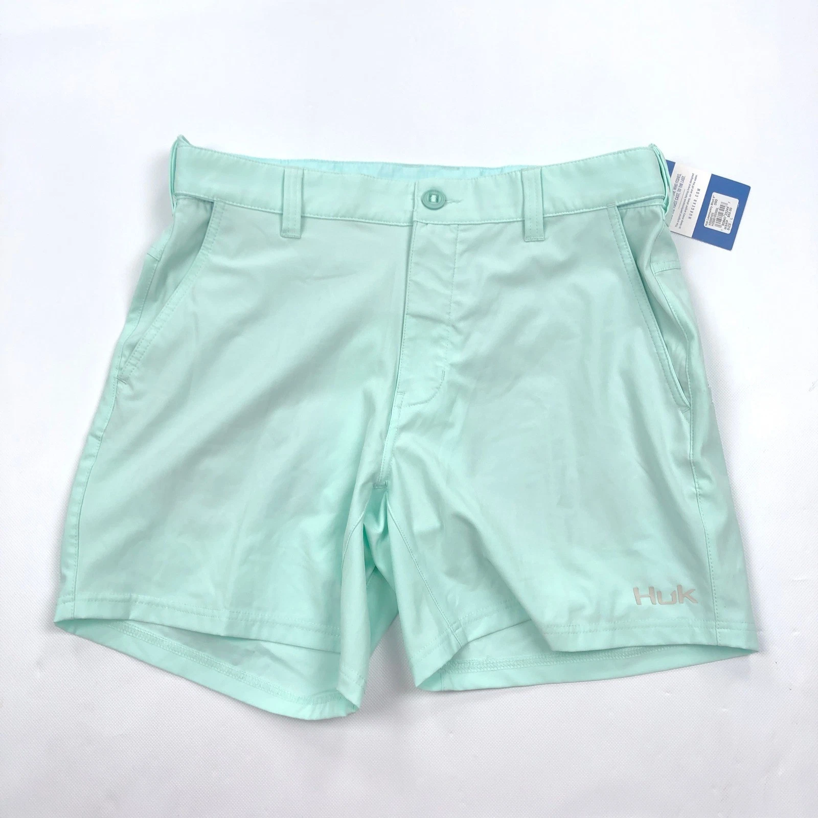 Huk LowCountry Fishing Shorts Mens L Seafoam Green 6 Inch Inseam Performance NWT
Opens in a new wind