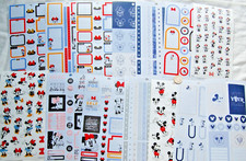 mixed lot 14 Happy Planner stickers DISNEY Mickey Mouse Minnie journaling boxes