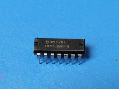(2 PCS) SN74ALS1000AN TI NAND Gate, ALS Series, 4-Func, 2-Input, TTL, PDIP14