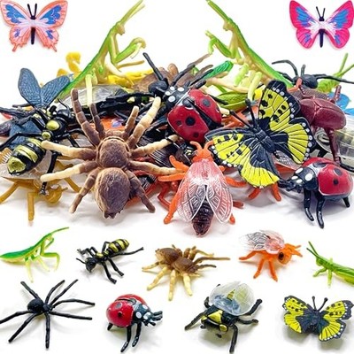  Mini Bug Toys, Realistic Insect Toys Figures for Kids,Fake Plastic 102 Pack