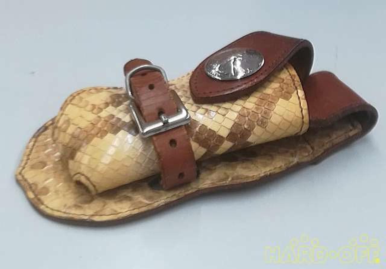 Wallet Holder Python Leather Cowhide Alzuni JtU00 - image 4