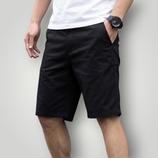 Banana Republic 32 Black Skinny Chino Shorts Fulton Flat Front Stretch