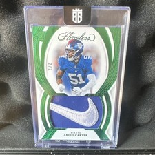 2025 Panini Flawless Symbols Abdul Carter 2/2 Nike Patch New York Giants 