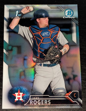 2016 Bowman Draft Chrome Refractor - Jake Rogers #BDC-76 Astros / Detroit Tigers