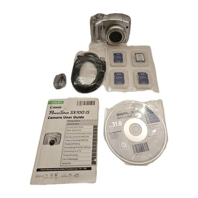 Canon PowerShot SX100 IS 8.0MP Digital Camera - Black for sale