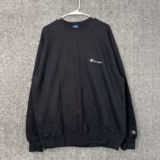 Champion Reverse Weave Vintage 90S Made In Usa Black Crewneck Sweatshirt Xxl
