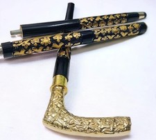 Hand Carved Walking Stick Wooden Cane For Men Women Old People Collectible Gift