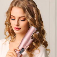 Automatic Hair Curler with LCD Display   1  Rotating Barrel, 4 Heat Settings, 3