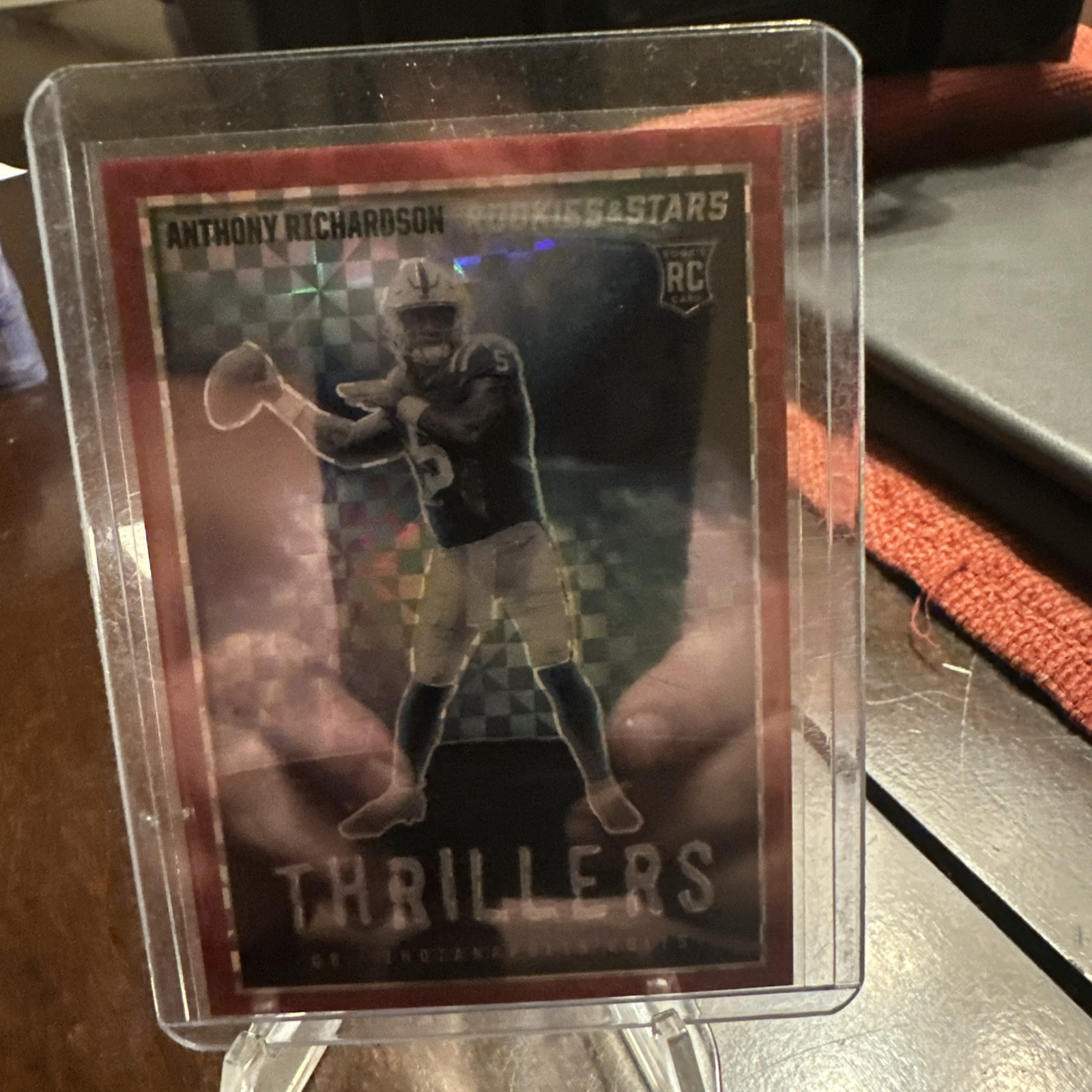 2023 Panini Rookies & Stars -Thrillers Red Plaid Prizm #TH-13 Anthony Richardson