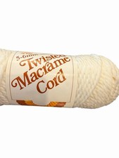 Twisted Macram Cord Off White 6 mm 100 Textured Olefin 270 ft 90 yds Crafts