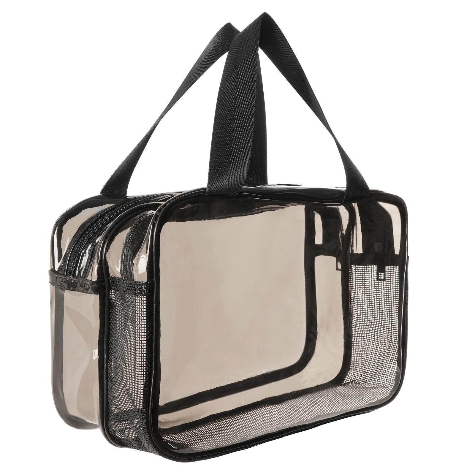 Trousse maquillage grande capacité étanche avec fermeture éclair fluide pour cosmétiques