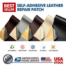 NEW Self-Adhesive Leather Repair Patch for Car Seats Couch Sofa Chair Jacket US