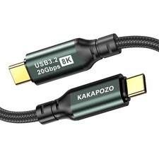 USB C to USB C Monitor Cable 12FT 8K 60Hz 4K 120Hz DisplayPort Alt Mode 100...