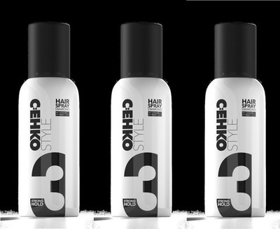 C:EHKO Style [3] Diamond Hairspray 100 ml (3er-Pack) Strong Hold Reisegröße