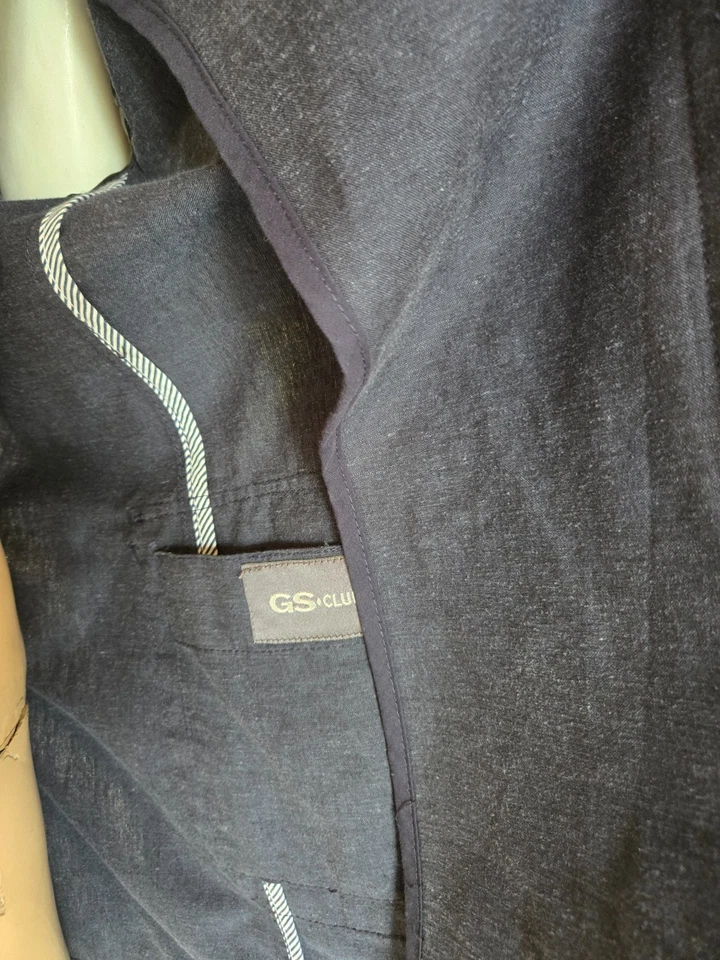 Veste bleue taille 60 marque GS Club avec lin étiquetée à 189€ (sar) - Photo 4/4