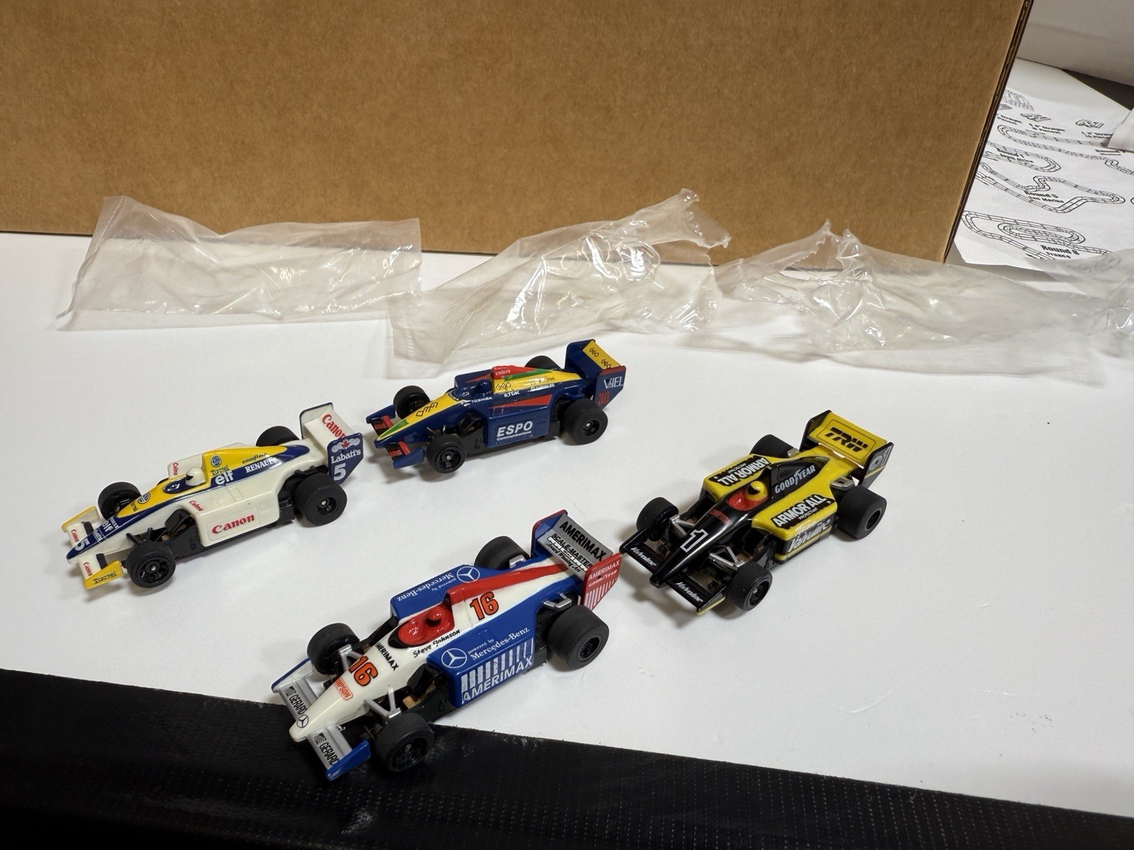 SLOT CARS TOMY TEAM AFX SUPER INTERNATIONAL RACE SET HO SCALE ROAD RACING