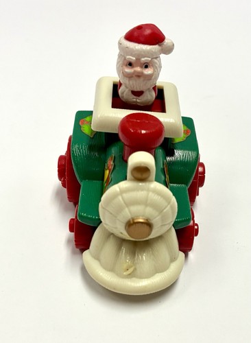 Vintage Russ Berrie und Co schieben den Spielzeug-Weihnachtsmann in einem Zug 80er Jahre Werke - Bild 4 von 7