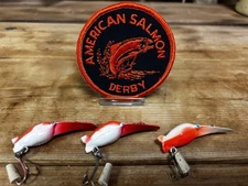 Vintage Luhr Jensen Pre Rapala Custom Hot Shot 5 (3) Steelhead Fishing Lures