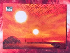 2025 Topps Star Wars Galaxy Binary Sunset Tatooine Cruise Star Wars Logo /77