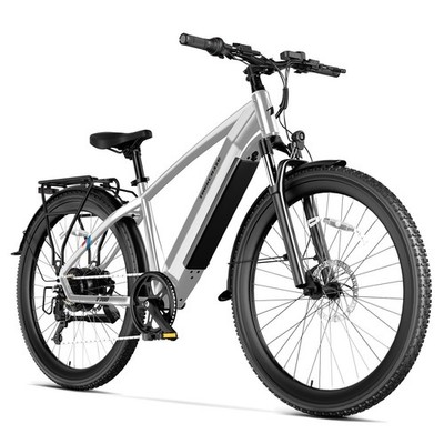 500W Electric Bicycle 25MPH 7-Speed Off Road E-Mountain Bike Disc Brake LCD Disp