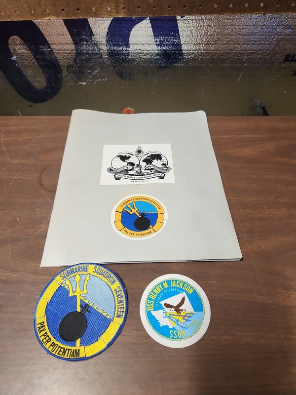 Vintage Lot Navy Submarine Squadron Memeriola Patch Sticker Photos Henry Jackson