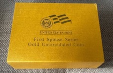 First Spouse Series Gold UNC Coin-Mint Issued Presentation Box (NO Coin or COA)
