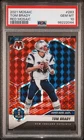 2021 Panini Mosaic TOM BRADY Red Mosaic PRIZM #283 SB MVPs Insert PSA 10 GOAT