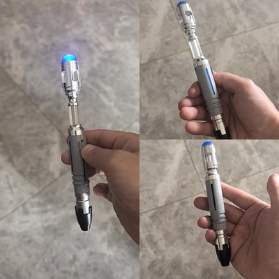 Doctor Who 10th Metal Sonic Screwdriver NAWYA Replica LED Crackle Painted  Prop | eBay