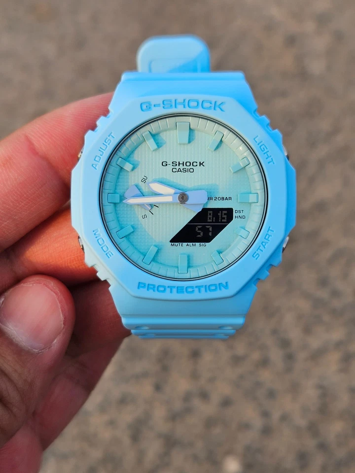"Reloj G-Shock GA-2100 Modificado - Banda Goma Personalizada" Foto 3 de 4