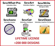 SewArt ALL PACK - Embroidery Digitizing - Lifetime license ⭐  INSTANT DELIVERY ⭐