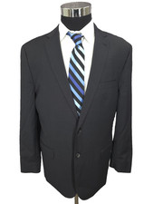 Jos A Bank Blazer Mens 42 Black Sports Coat Jacket Slim Fit 2 Buttons Vented