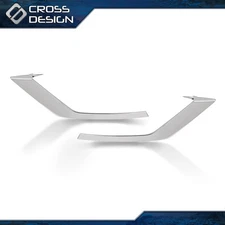 2pcs Chrome Front Bumper Trim Fog Light Molding Fit For Volvo V60 S60 2019-2022