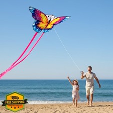 JEKOSEN Butterfly Kite Easy Fly - Large Single Line for Kids Adults