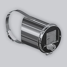 Zugregler Zugbegrenzer Edelstahl mit Klemmband 120–200 mm für Ofenrohr rund