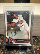 2018 Bowman Chrome - Prospect Autographs Antoni Flores #BCPA-AF (AU, RC)