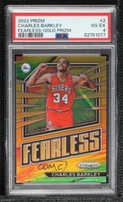2022-23 Panini Prizm Fearless Gold Prizm 2/10 Charles Barkley #2 PSA 4 HOF 0c3