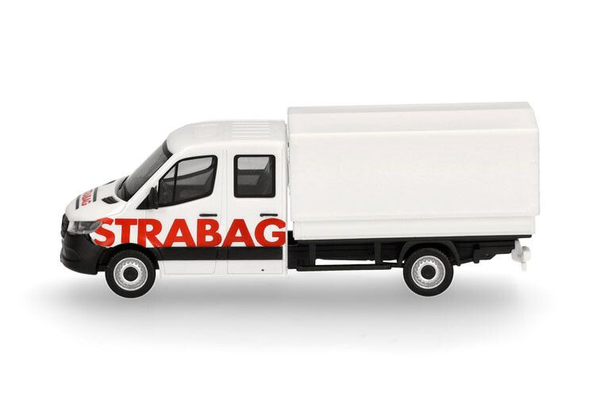 Herpa - Mercedes Benz Sprinter 2018 Doka Strabag - 1/87 - HER098991-image