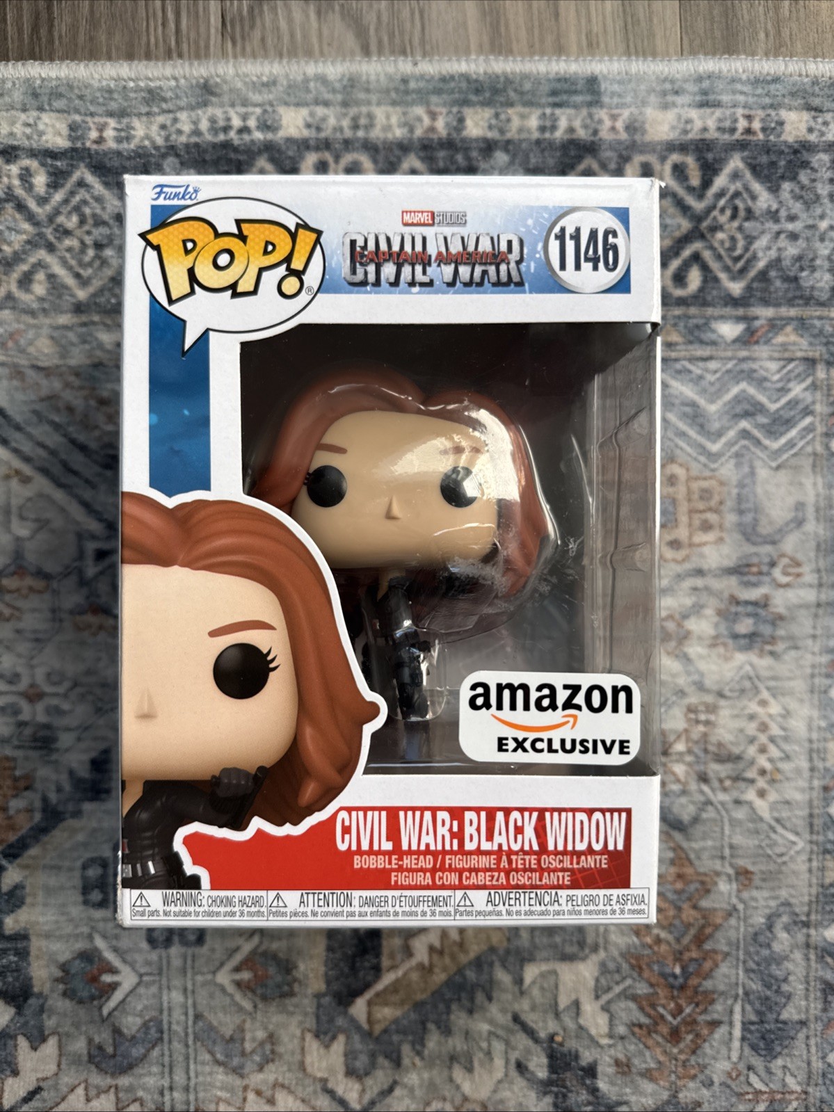 Funko Pop! Civil War: Black Widow 1146 Amazon Exclusive Avengers Action Figure